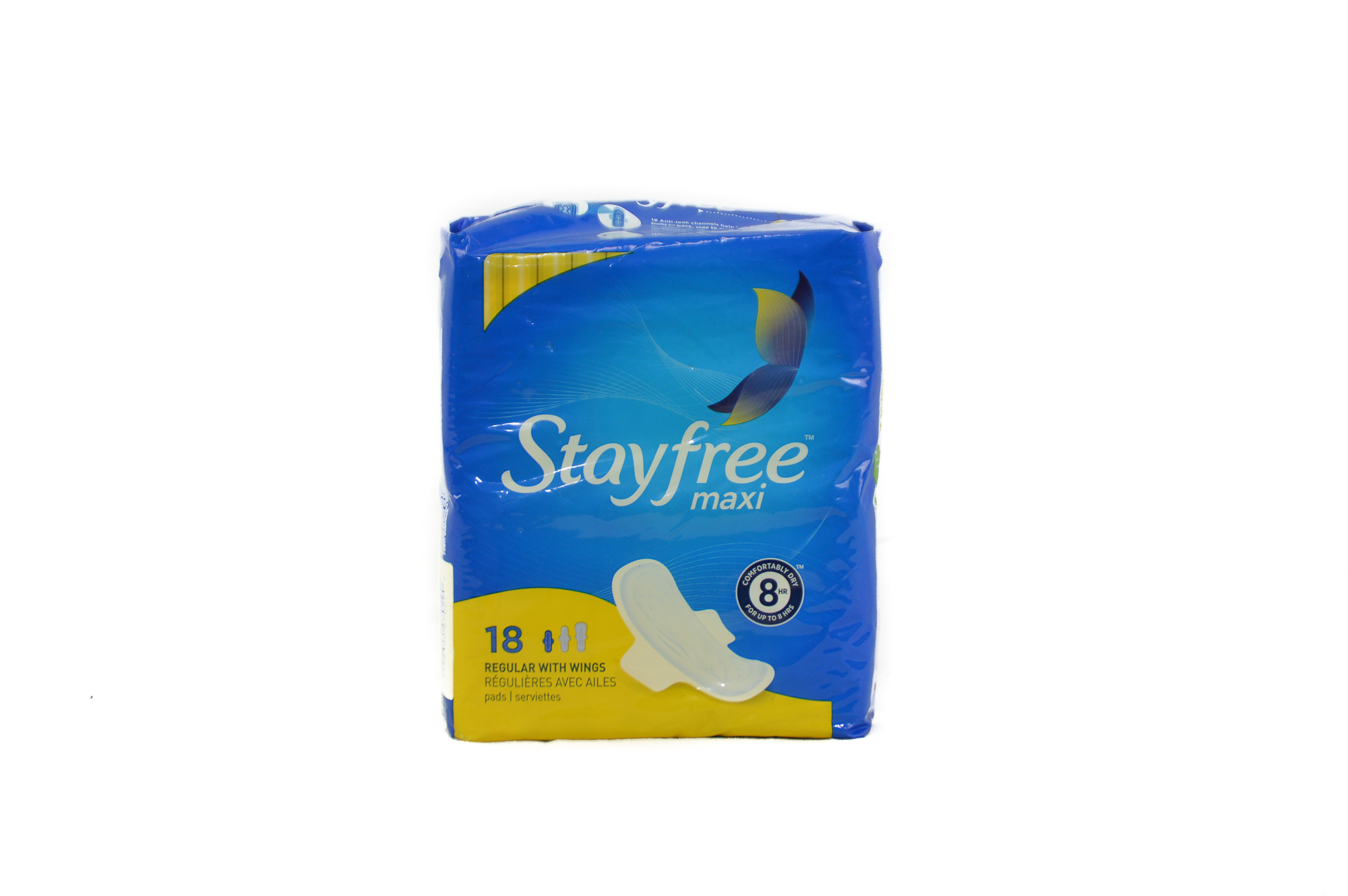 Stay Free regular Pads with Rings 18 Units (2 packs)