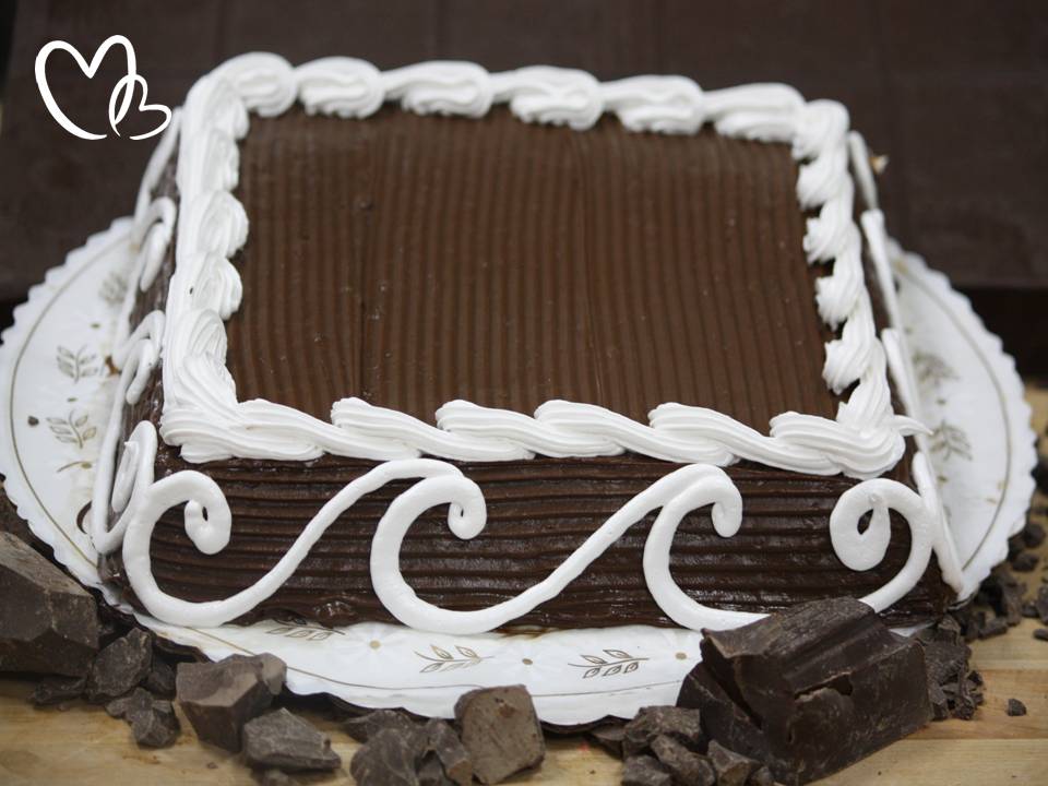Cake/Gateau chocolat rectangle 15 pers +
